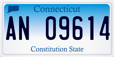 CT license plate AN09614