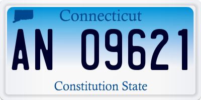 CT license plate AN09621