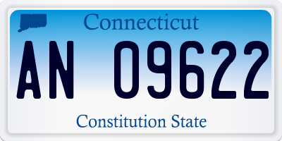 CT license plate AN09622
