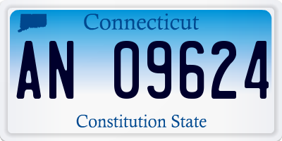 CT license plate AN09624