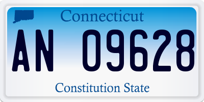 CT license plate AN09628