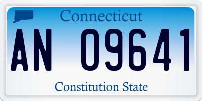 CT license plate AN09641