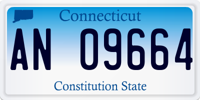 CT license plate AN09664