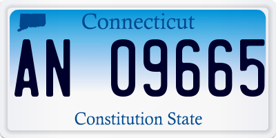 CT license plate AN09665