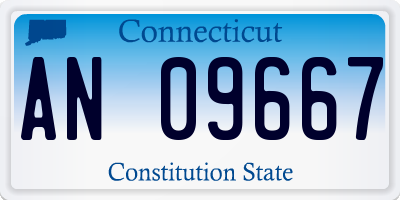 CT license plate AN09667
