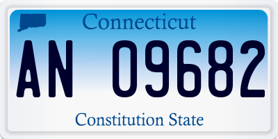 CT license plate AN09682