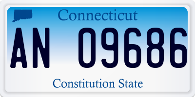 CT license plate AN09686