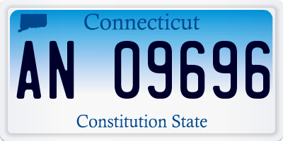 CT license plate AN09696