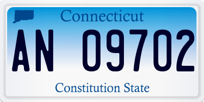 CT license plate AN09702