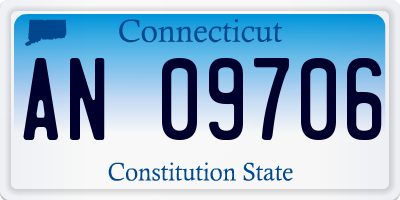 CT license plate AN09706