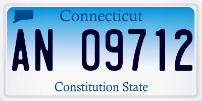 CT license plate AN09712