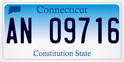 CT license plate AN09716
