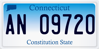 CT license plate AN09720