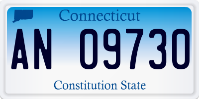CT license plate AN09730