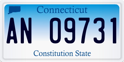 CT license plate AN09731