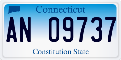 CT license plate AN09737