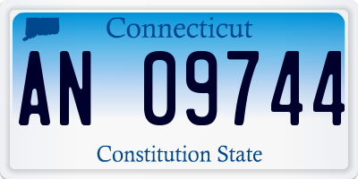 CT license plate AN09744
