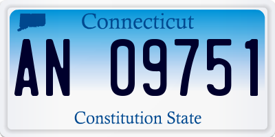 CT license plate AN09751