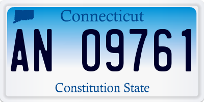 CT license plate AN09761
