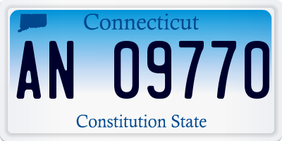 CT license plate AN09770