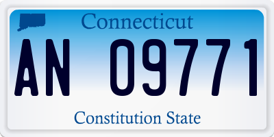 CT license plate AN09771