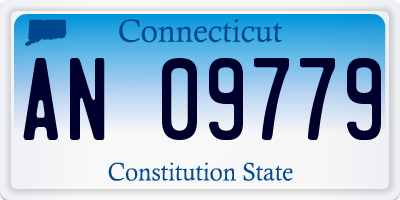 CT license plate AN09779