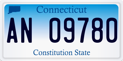 CT license plate AN09780