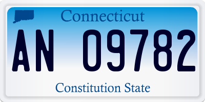 CT license plate AN09782
