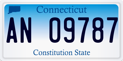 CT license plate AN09787