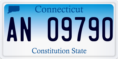 CT license plate AN09790