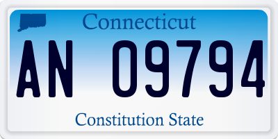 CT license plate AN09794