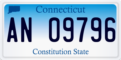 CT license plate AN09796