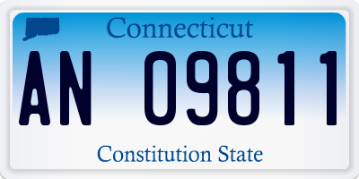 CT license plate AN09811
