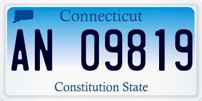 CT license plate AN09819
