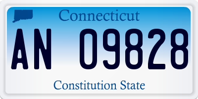 CT license plate AN09828