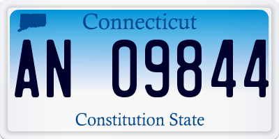CT license plate AN09844
