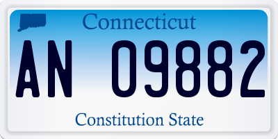 CT license plate AN09882