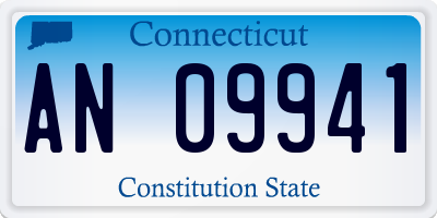 CT license plate AN09941