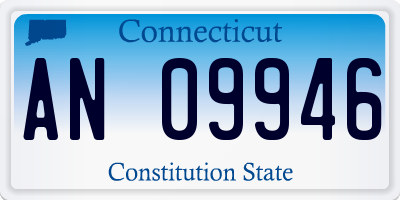 CT license plate AN09946