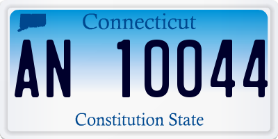 CT license plate AN10044