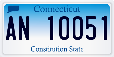 CT license plate AN10051