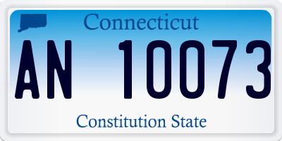 CT license plate AN10073