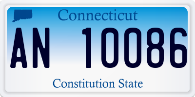 CT license plate AN10086