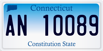 CT license plate AN10089