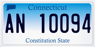 CT license plate AN10094
