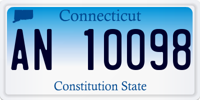 CT license plate AN10098