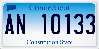 CT license plate AN10133