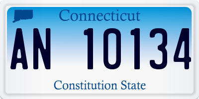 CT license plate AN10134