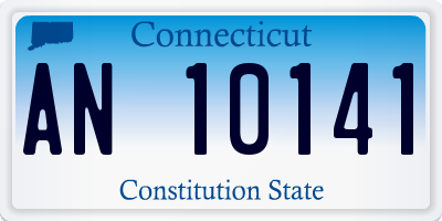 CT license plate AN10141