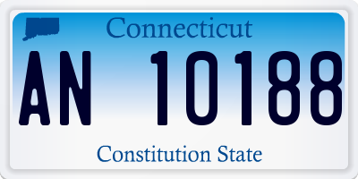 CT license plate AN10188